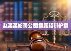 赵某某妨害公司案罪轻辩护案