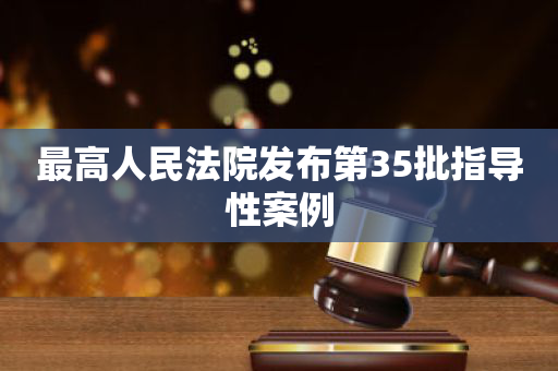 最高人民法院发布第35批指导性案例